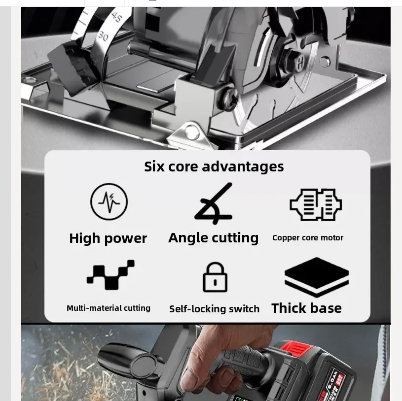 110V/220V Brushless Industrial Cordless Circular Saw Multi Function Lithium Battery Wood Cutting Machine CG
110V/220V Brushless Industrial Cordless Circular Saw Multi Function Lithium Battery Wood Cutting Machine CG