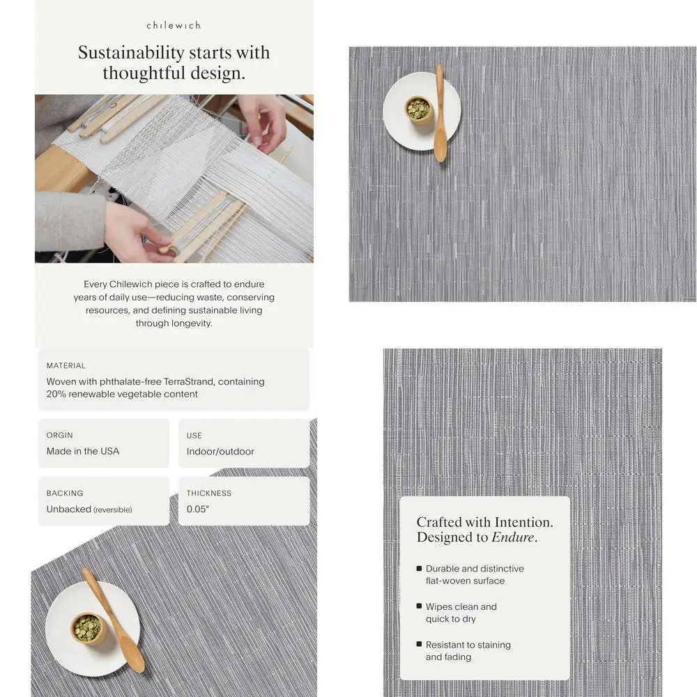 Set of 4 Bamboo Woven Placemats - Reusable, Stain-Resistant for Indoor/Outdoor Use - 19 x 14
Set of 4 Bamboo Woven Placemats - Reusable, Stain-Resistant for Indoor/Outdoor Use - 19 x 14