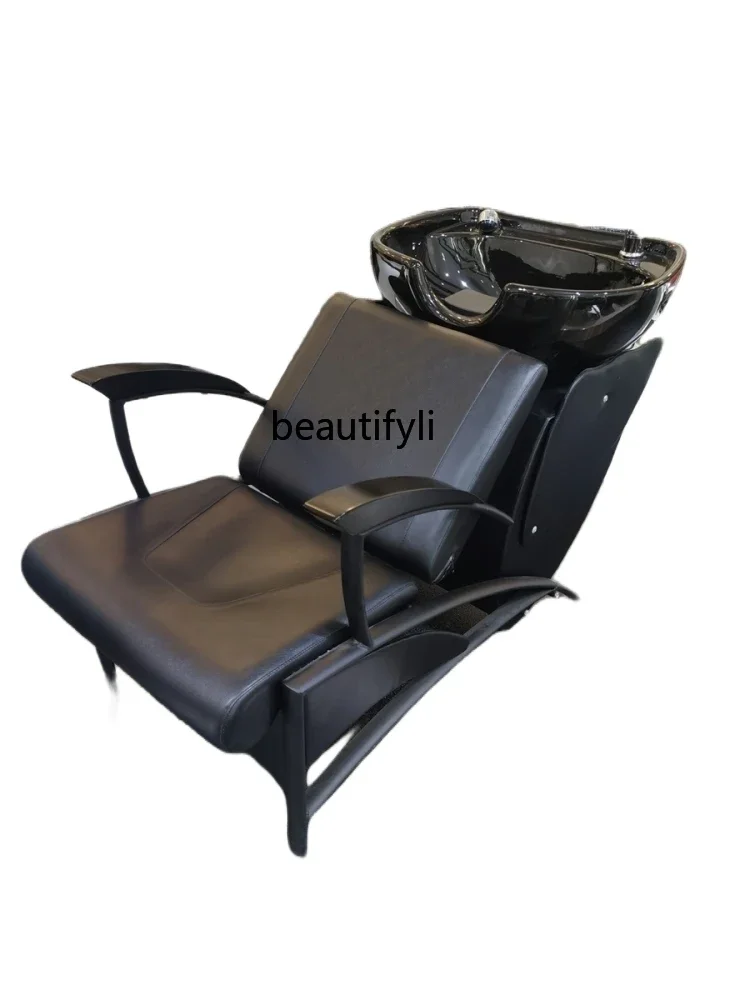 Barber Shop Sitting Shampoo Chair Salon Hair Massage Couch for Hair Salon Simple Ceramic Basin Deep Basin Flushing Bed
Barber Shop Sitting Shampoo Chair Salon Hair Massage Couch for Hair Salon Simple Ceramic Basin Deep Basin Flushing Bed