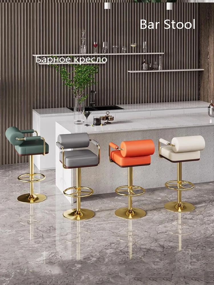 Bar chairs, light luxury and simple,household rotating lifting, high-end high footed stools, hotel checkout counter
Bar chairs, light luxury and simple,household rotating lifting, high-end high footed stools, hotel checkout counter