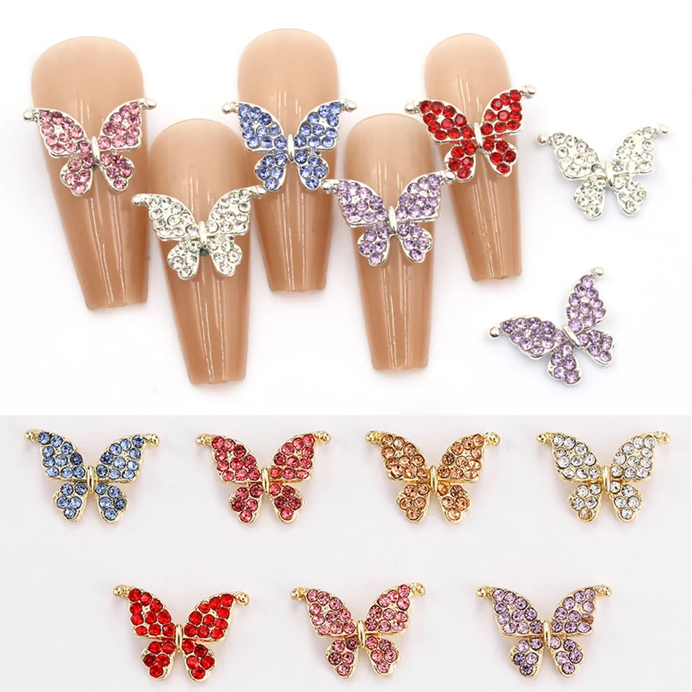 5Pcs Diamond Butterfly Nail Art Charm 3D Luxurious Sparkling Cute Mini Butterfly Nail Ornament DIY Exquisite Nail Accessories
5Pcs Diamond Butterfly Nail Art Charm 3D Luxurious Sparkling Cute Mini Butterfly Nail Ornament DIY Exquisite Nail Accessories