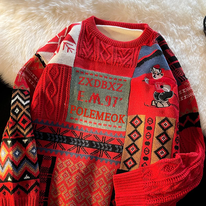 Мужской свитер Cisas Red, весенне-осенний, свободный, с круглым вырезом, вязаный, в американском ретро-стиле, универсальный базовый слой
Мужской свитер Cisas Red, весенне-осенний, свободный, с круглым вырезом, вязаный, в американском ретро-стиле, универсальный базовый слой