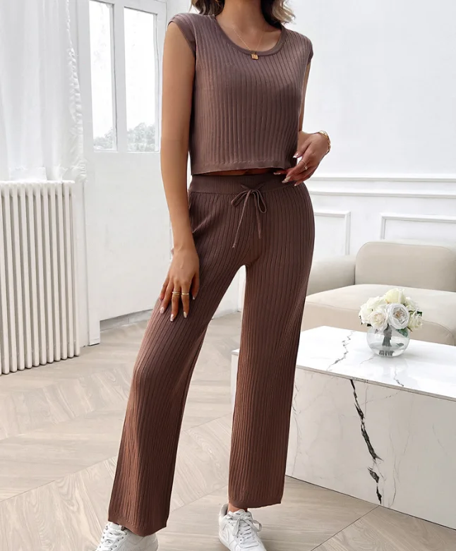 Women's Vacation Slim Short Sleeve Top & Pants Set Female Dairy Clothing New Summer Sports Fashion Women Trousers Two-Piece Sets
Women's Vacation Slim Short Sleeve Top & Pants Set Female Dairy Clothing New Summer Sports Fashion Women Trousers Two-Piece Sets