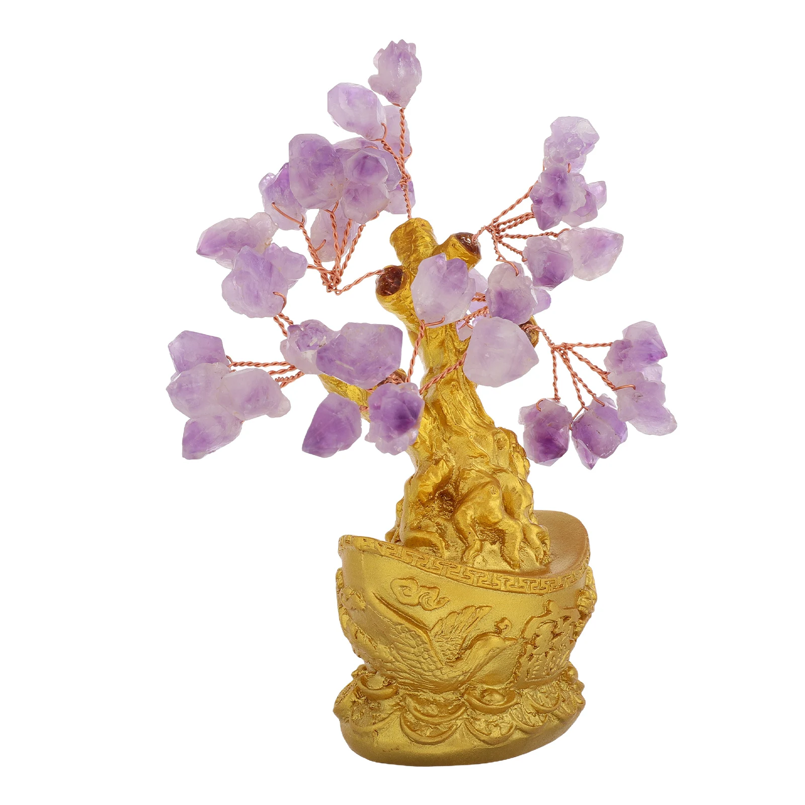 Crystal Tree nament Purple Amethyst Bonsai Home Office Decor Wealth Healing Energy Gemstone Present
Crystal Tree nament Purple Amethyst Bonsai Home Office Decor Wealth Healing Energy Gemstone Present