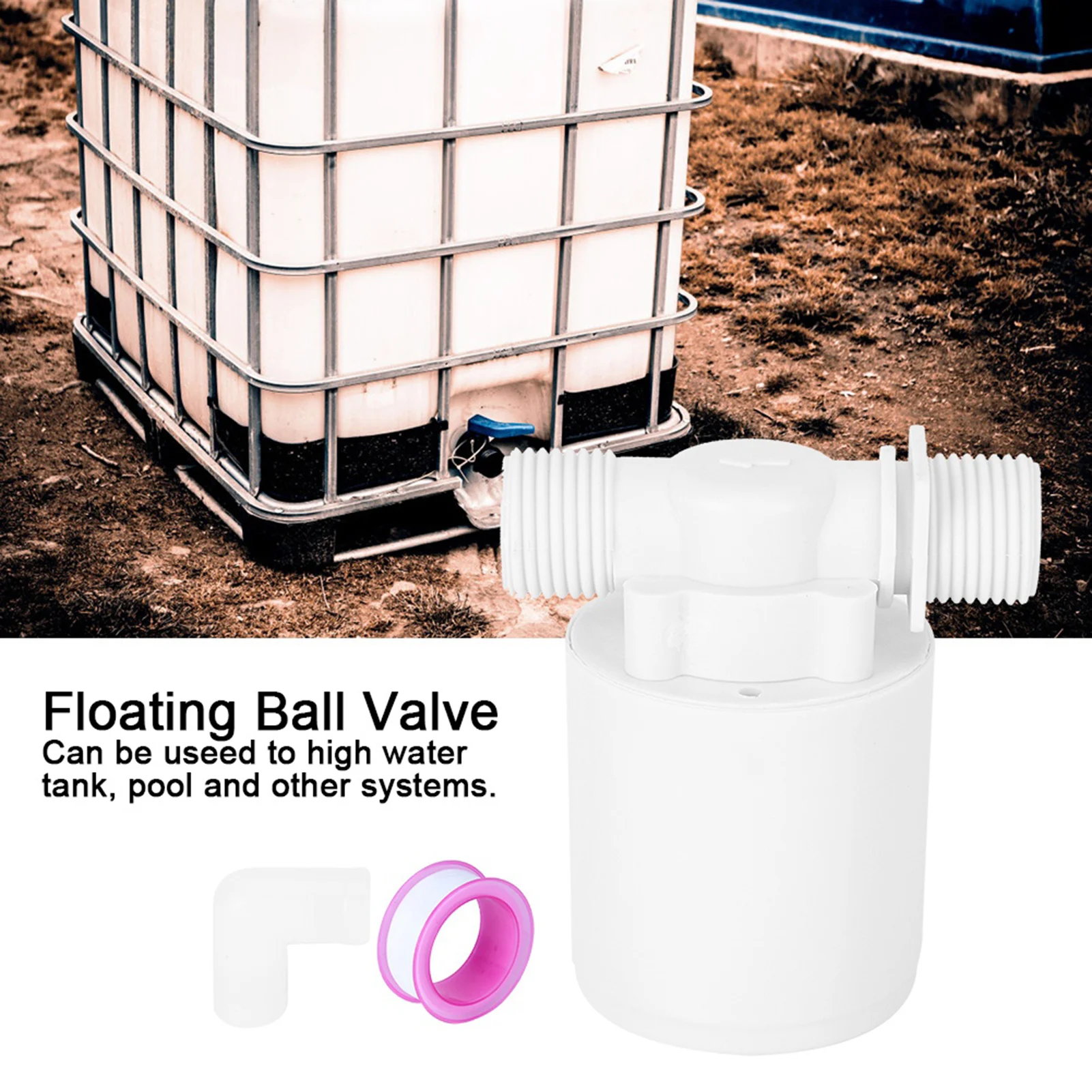 Плавающий шаровой кран со встроенным входом, автоматический контроль уровня воды, пластиковый, G1/2 дюйма
Плавающий шаровой кран со встроенным входом, автоматический контроль уровня воды, пластиковый, G1/2 дюйма