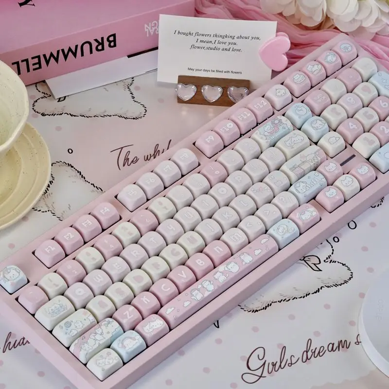 Pink Rock Kitten Keycap PBT High Value Personality Adaptation Mechanical Keyboard
Pink Rock Kitten Keycap PBT High Value Personality Adaptation Mechanical Keyboard