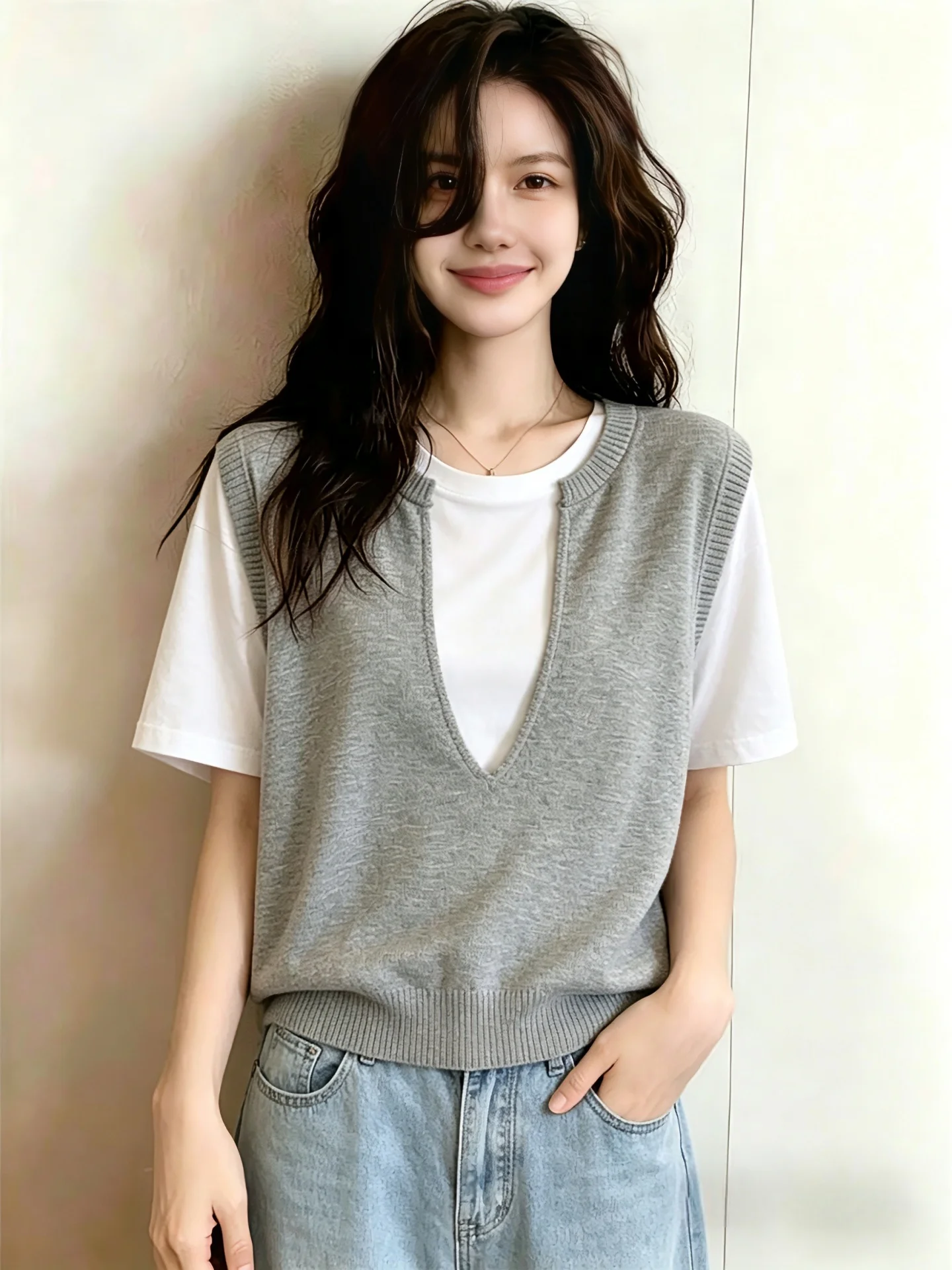 Slimming Fashionable Knitted Short Sleeve T-Shirt Base Shirt Women Summer 2026 plus Size MM Top Layered Look Comfortable Kore...
Slimming Fashionable Knitted Short Sleeve T-Shirt Base Shirt Women Summer 2026 plus Size MM Top Layered Look Comfortable Kore...