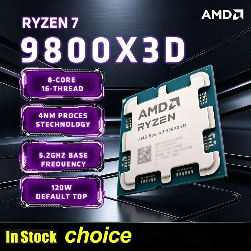8-Core16Thread R7 9800X3D AMD AM5 Gaming Chip Max5.2GHz 96MB Cache Performance Desktop Unit Excluding Original Package
8-Core16Thread R7 9800X3D AMD AM5 Gaming Chip Max5.2GHz 96MB Cache Performance Desktop Unit Excluding Original Package
