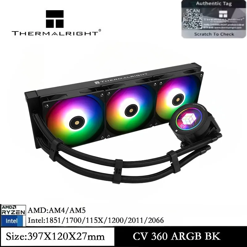 Thermalright CORE Vision 360, черный ARGB-охладитель для процессора с IPS ЖК-экраном для AM5 AM4 Intel LGA1851/115X/1200/1700/2011/2066
Thermalright CORE Vision 360, черный ARGB-охладитель для процессора с IPS ЖК-экраном для AM5 AM4 Intel LGA1851/115X/1200/1700/2011/2066