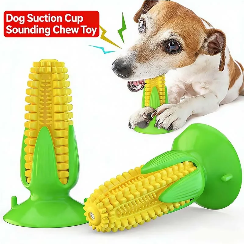 Dog Toy Suction Cup Corn Shape Squeaky TPR Molar Stick Chew Bone Toothbrush Interactive Cleaning Teeth Durable Bite Resistant
Dog Toy Suction Cup Corn Shape Squeaky TPR Molar Stick Chew Bone Toothbrush Interactive Cleaning Teeth Durable Bite Resistant