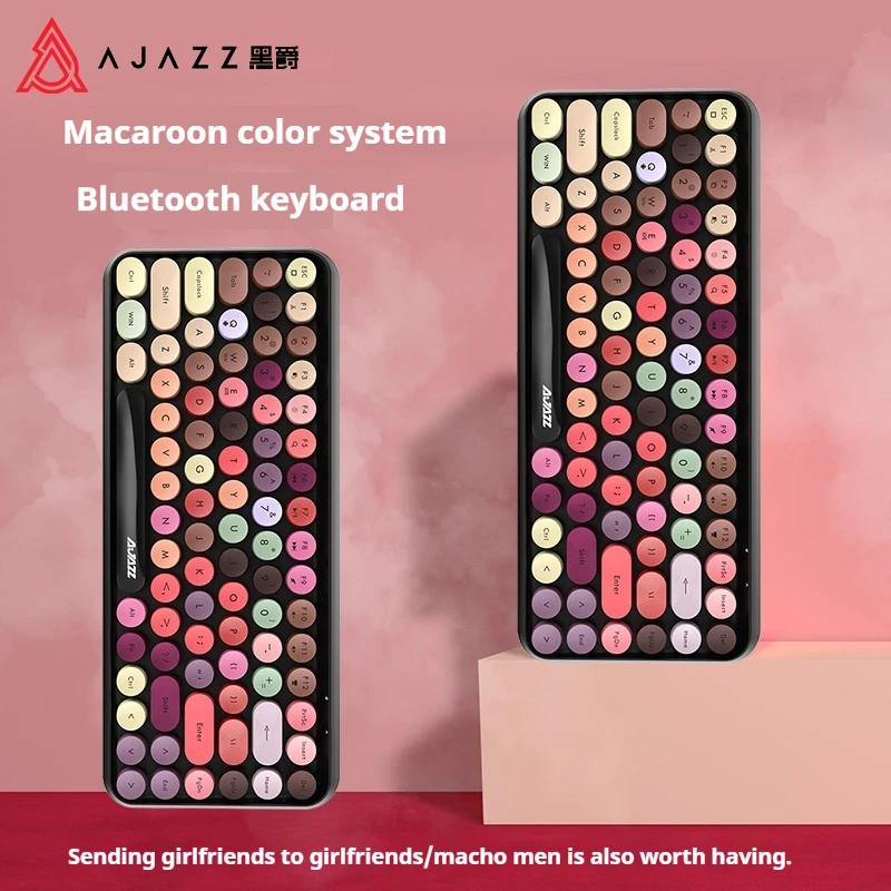 Ajazz 308i 84 клавиши круглые клавиши Bluetooth клавиатура Ipad телефон Mac планшет ноутбук милые девушки компактные подарки для офиса студентов
Ajazz 308i 84 клавиши круглые клавиши Bluetooth клавиатура Ipad телефон Mac планшет ноутбук милые девушки компактные подарки для офиса студентов