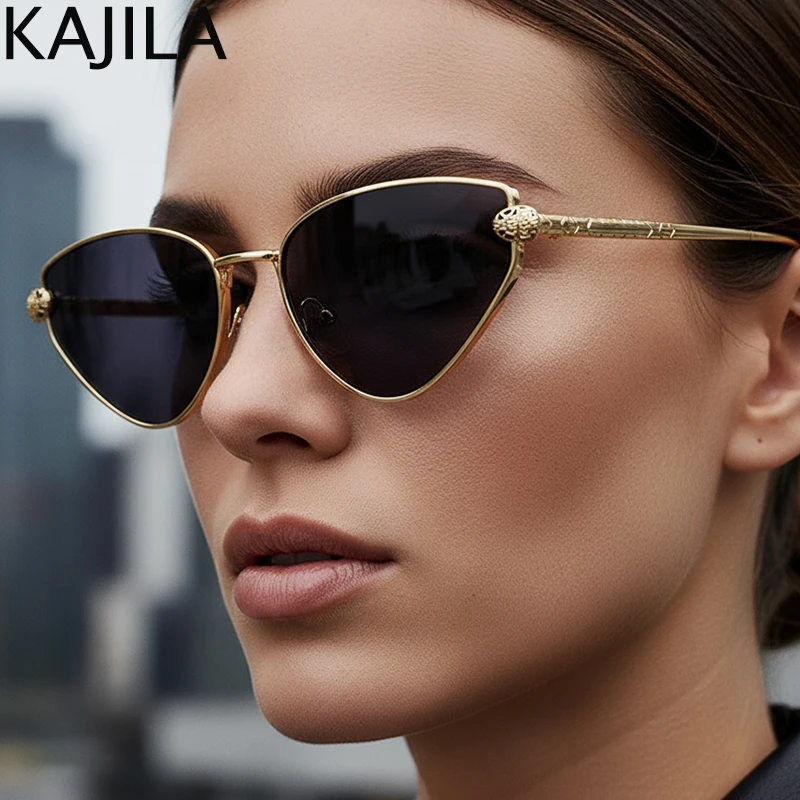 Sexy Cat Eye Punk Sunglasses Women 2025 Luxury Brand Vintage Metal Triangle Rhombus Frame Sun Glasses Leopard Head Shades UV400
Sexy Cat Eye Punk Sunglasses Women 2025 Luxury Brand Vintage Metal Triangle Rhombus Frame Sun Glasses Leopard Head Shades UV400