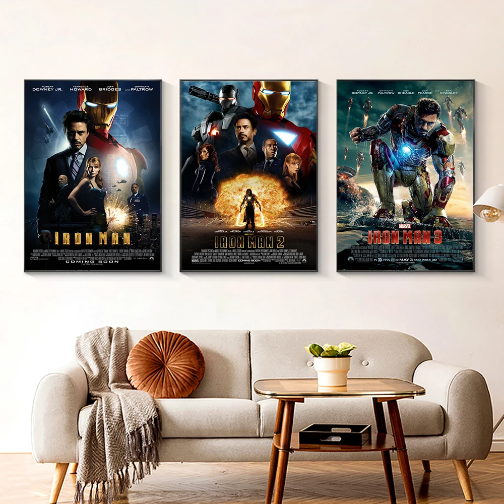 Marvel Movie Iron Man Three Sets Of Posters Wall Art Carton Canvas Poster Decorate Living Room Children's Room Birthday Gift
Marvel Movie Iron Man Three Sets Of Posters Wall Art Carton Canvas Poster Decorate Living Room Children's Room Birthday Gift