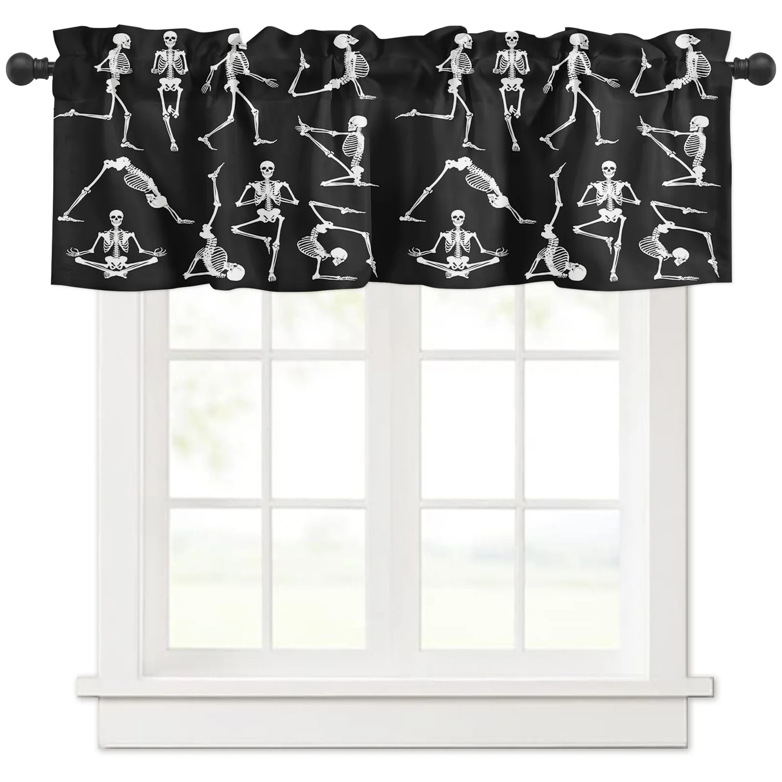 ZEDLIYU Valances for Windows Kitchen Living Room Small Window Valance Halloween Skull 1 Panel
ZEDLIYU Valances for Windows Kitchen Living Room Small Window Valance Halloween Skull 1 Panel
