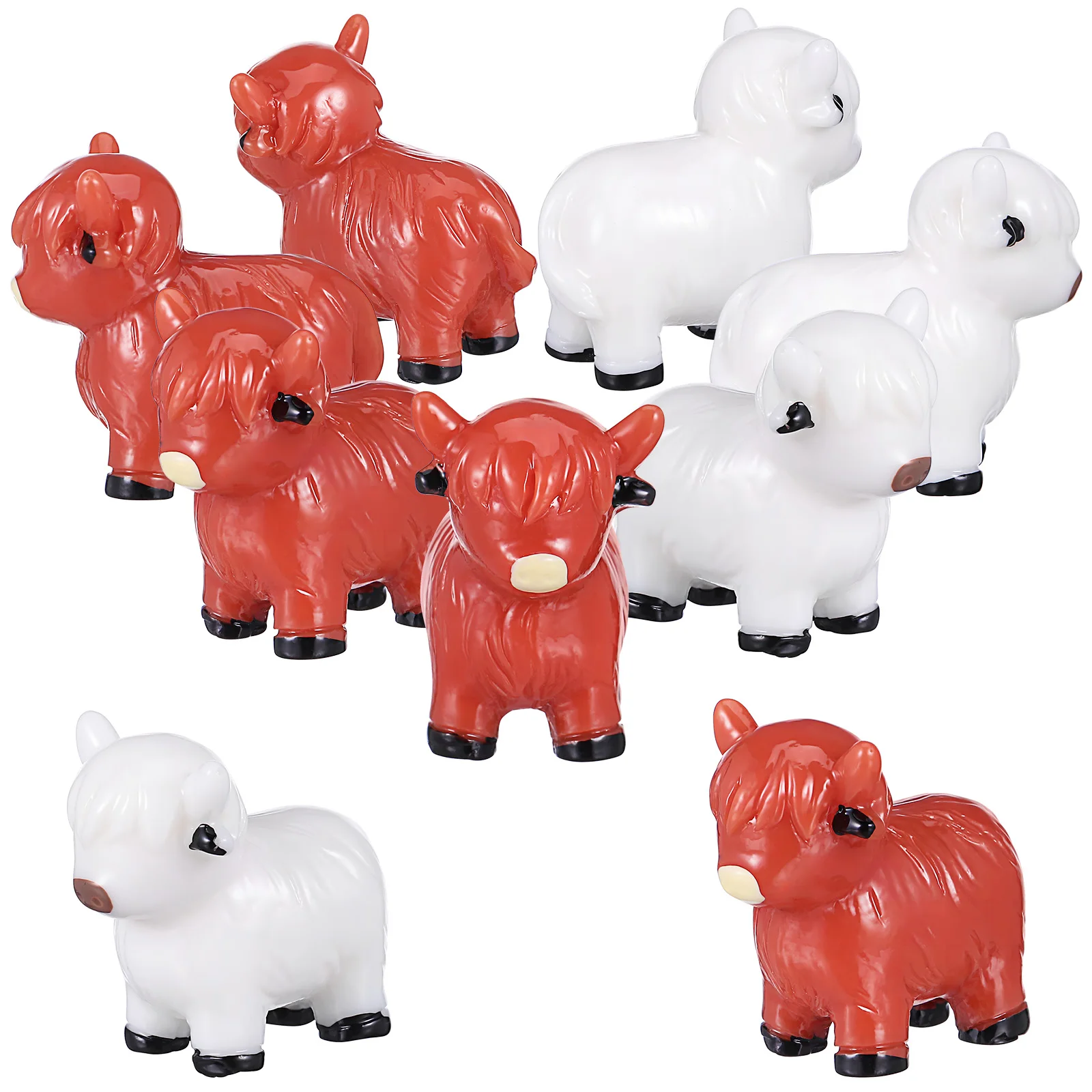 10 pcs Mini Resin Figurines Standing Cows Garden Decorations Desk Ornaments Tiny Animals Sculptures
10 pcs Mini Resin Figurines Standing Cows Garden Decorations Desk Ornaments Tiny Animals Sculptures