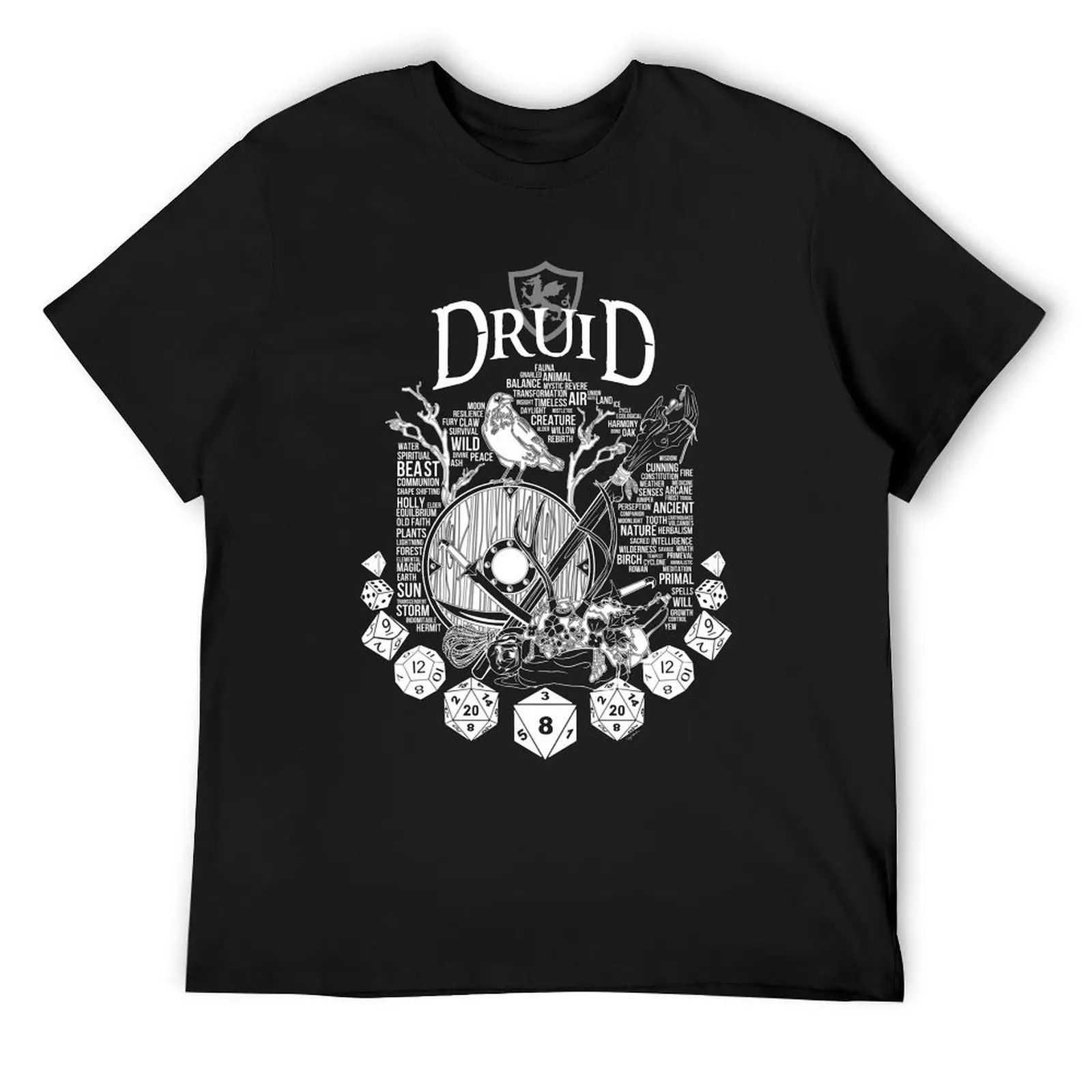 RPG Class Series: Druid - White Version T-Shirt T-shirts man Clothing street wear vintage t shirts sweat shirts, men
RPG Class Series: Druid - White Version T-Shirt T-shirts man Clothing street wear vintage t shirts sweat shirts, men