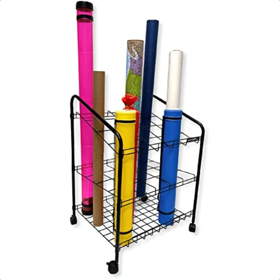 Proartek Drafting PK00002 Model WRF40 Wire Bin Roll File Blueprint Holder; 20 Slots 4 x 4; 4 Swivel Casters; Plastic Coated Hea
Proartek Drafting PK00002 Model WRF40 Wire Bin Roll File Blueprint Holder; 20 Slots 4 x 4; 4 Swivel Casters; Plastic Coated Hea