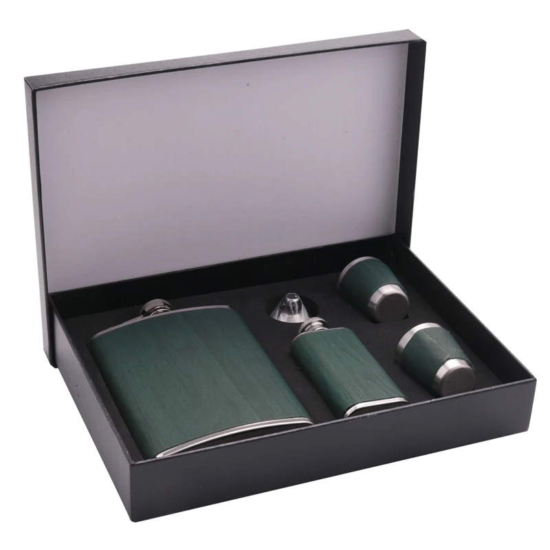 A98E-Hip Flask Set Stainless Steel Flask Of Gifts For Men 260ML Bar Party Camping Barbecue Portable Pocket Flask Green
A98E-Hip Flask Set Stainless Steel Flask Of Gifts For Men 260ML Bar Party Camping Barbecue Portable Pocket Flask Green
