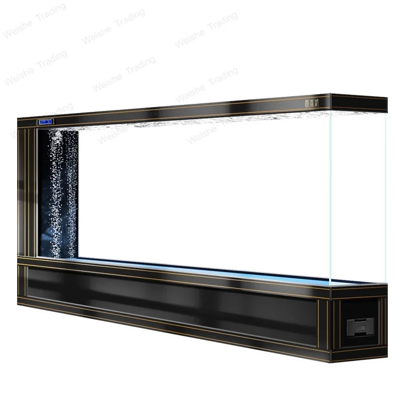 Super large floor-to-ceiling fish tank living room entrance screen partition ultra-white glass intelligent ecological aquarium
Super large floor-to-ceiling fish tank living room entrance screen partition ultra-white glass intelligent ecological aquarium