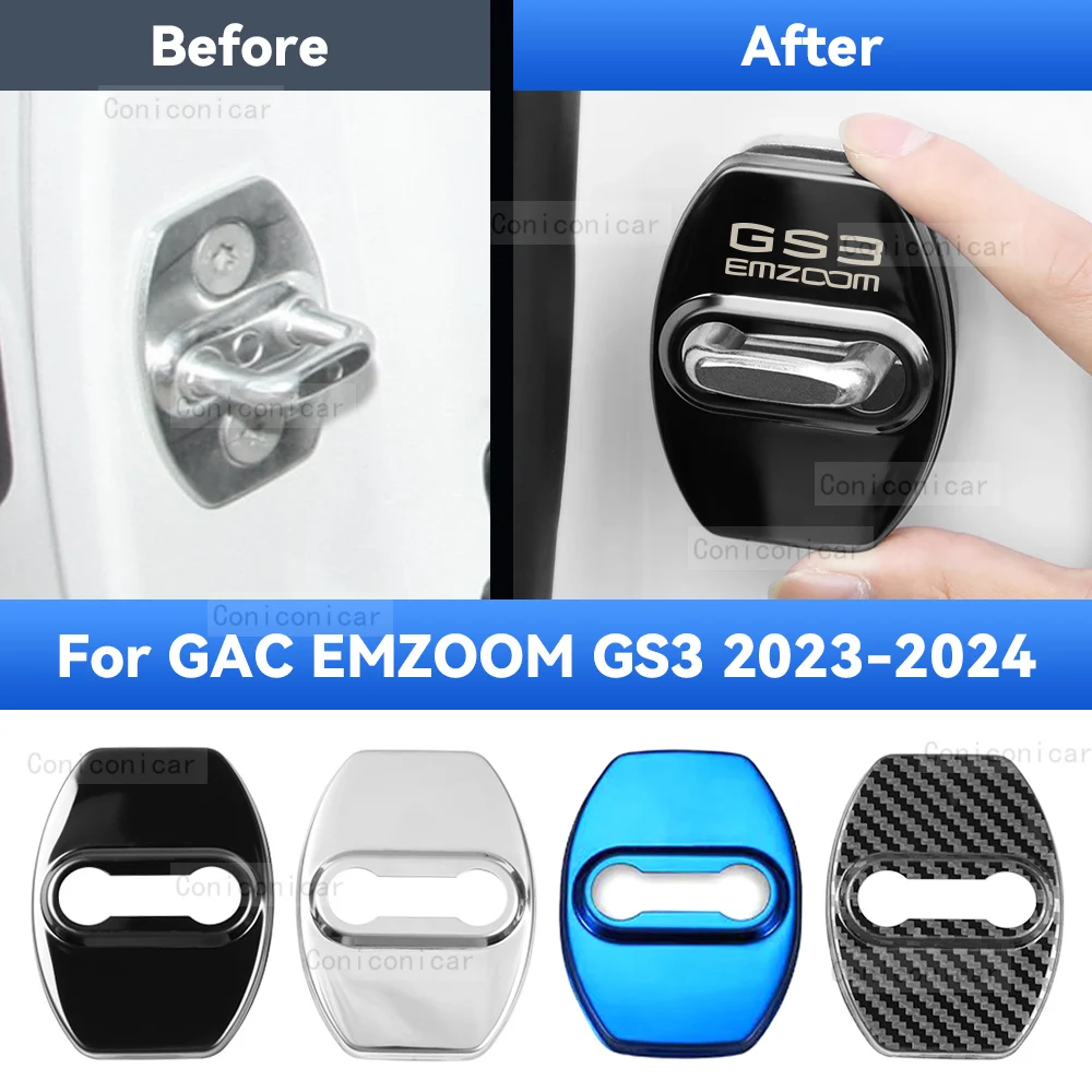 Car Door Lock Protector Cover Stainless Steel For GAC EMZOOM GS3 2023 2024 Protect Buckle Anti-rust Decoration Accessories
Car Door Lock Protector Cover Stainless Steel For GAC EMZOOM GS3 2023 2024 Protect Buckle Anti-rust Decoration Accessories