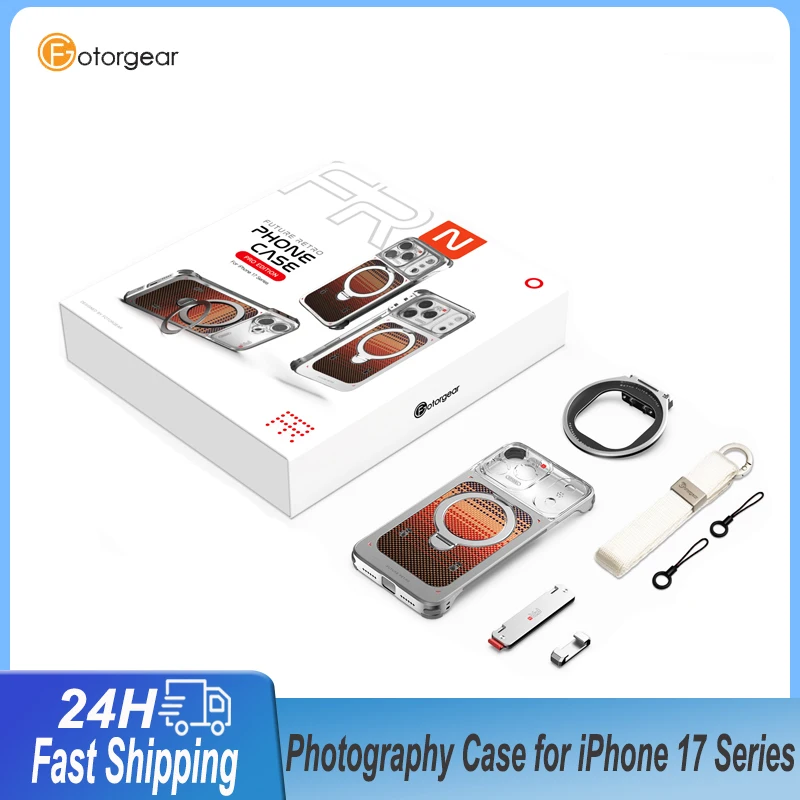 Магнитный чехол Fotorgear для iPhone 17 Pro Max с быстросъемной задней панелью, держателем, адаптером для фильтров и ремешком
Магнитный чехол Fotorgear для iPhone 17 Pro Max с быстросъемной задней панелью, держателем, адаптером для фильтров и ремешком