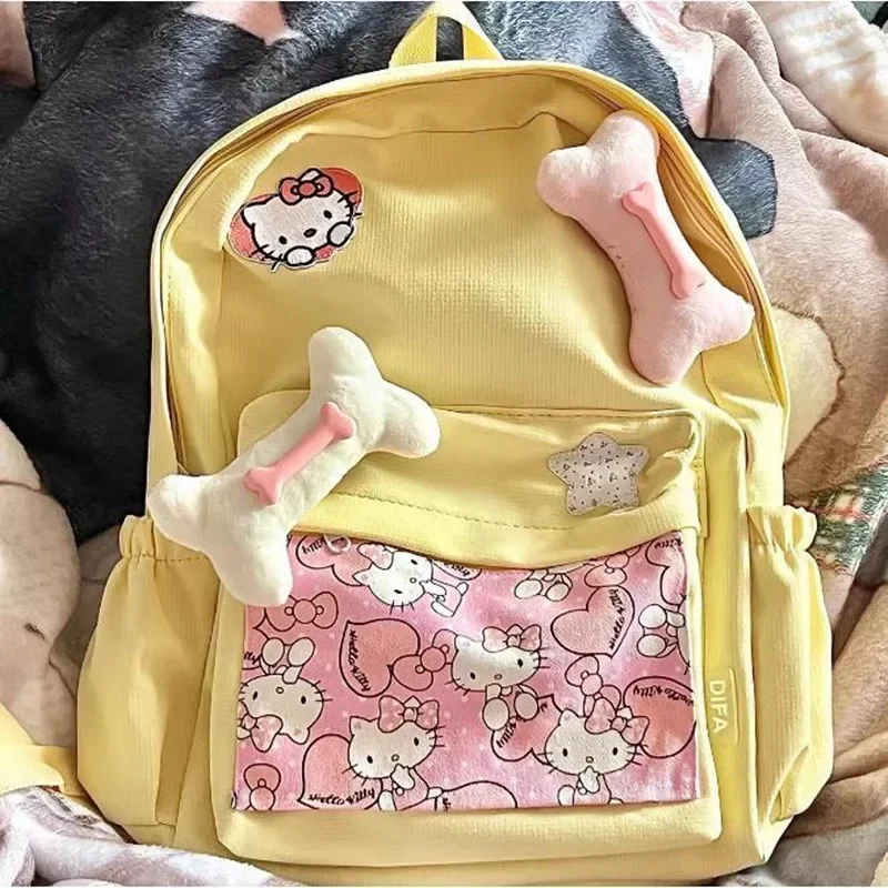 Sanrio hello kitty Y2K Hot Girls Backpack Cute Large Capacity Student Schoolbag Girls Handbag Fashion Shoulder Bag
Sanrio hello kitty Y2K Hot Girls Backpack Cute Large Capacity Student Schoolbag Girls Handbag Fashion Shoulder Bag