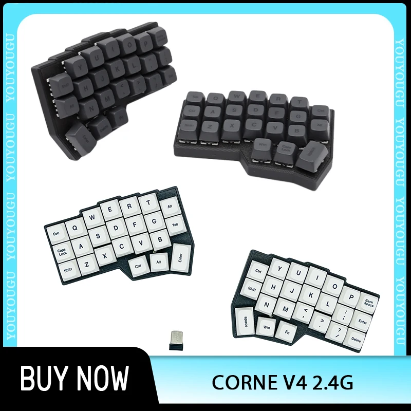 CORNE V4 2,4G Беспроводная разделенная клавиатура Сплит-механическая клавиатура с горячей заменой Corne Беспроводная пользовательская поддержка VIAL Эргономичная 46 клавиш
CORNE V4 2,4G Беспроводная разделенная клавиатура Сплит-механическая клавиатура с горячей заменой Corne Беспроводная пользовательская поддержка VIAL Эргономичная 46 клавиш