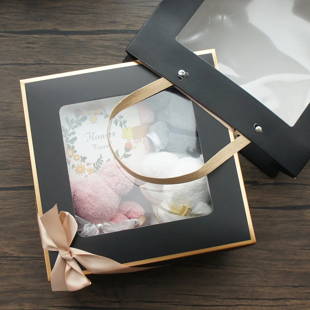 20.5*20.5*8cm 3set Black Elegant Gold Frame Paper Box + Bag DIY Handmade Chocolate Baby Shower Wedding Birthday Gift Pack
20.5*20.5*8cm 3set Black Elegant Gold Frame Paper Box + Bag DIY Handmade Chocolate Baby Shower Wedding Birthday Gift Pack