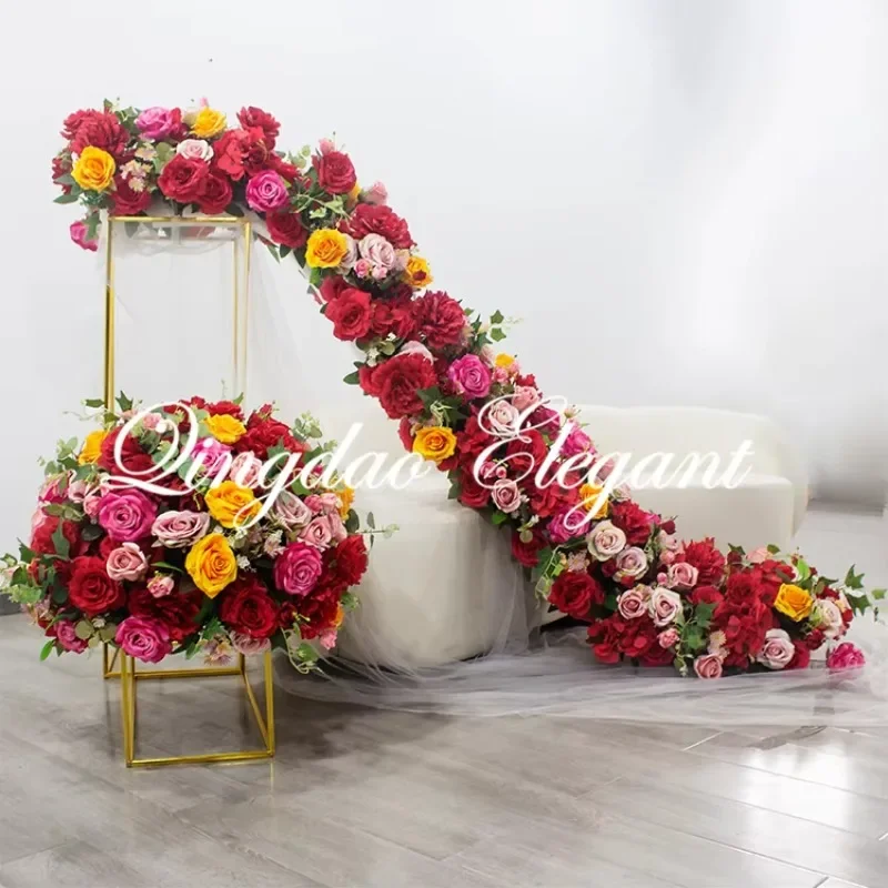 EG-M061 Wedding Decoration Large Table Centerpiece Flower Aisle Flower Faux Yellow Red Hot Pink Rose Artificial Flower Ball
EG-M061 Wedding Decoration Large Table Centerpiece Flower Aisle Flower Faux Yellow Red Hot Pink Rose Artificial Flower Ball