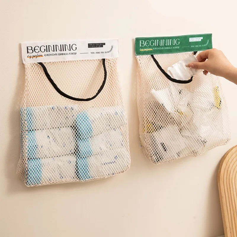 Hanging Storage Mesh Bags Kitchen Garbage Bag Storage Tools Wall-mounted Large-capacity Storage Bag Packaging Plastic Bag
Hanging Storage Mesh Bags Kitchen Garbage Bag Storage Tools Wall-mounted Large-capacity Storage Bag Packaging Plastic Bag