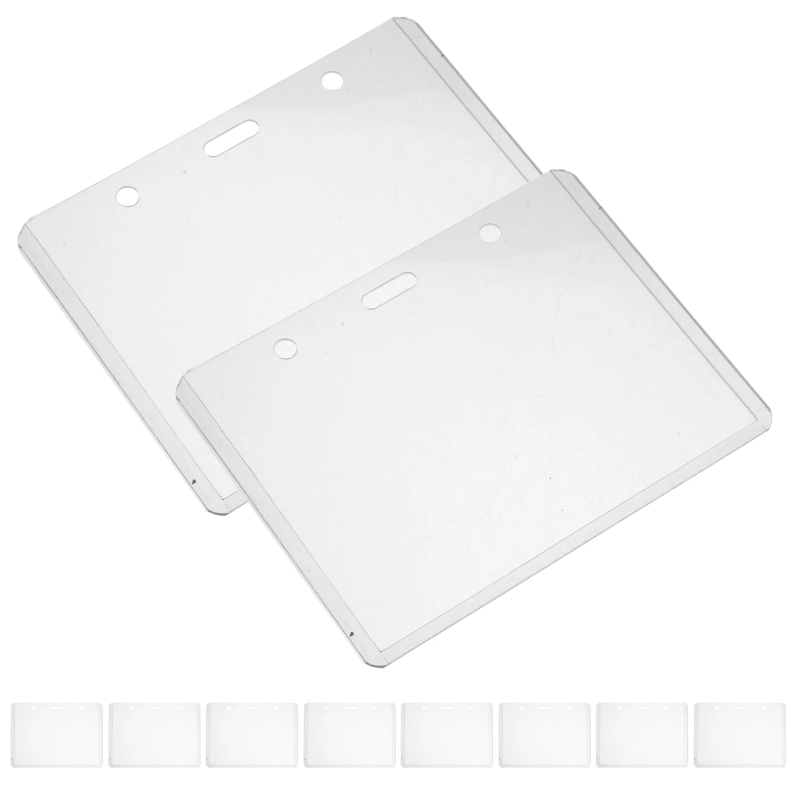 50 Pcs Transparent Holder Horizontal Clear Sleeve Reusable Name Badge Sleeves Staff Game Cards Covers Easy Clean
50 Pcs Transparent Holder Horizontal Clear Sleeve Reusable Name Badge Sleeves Staff Game Cards Covers Easy Clean