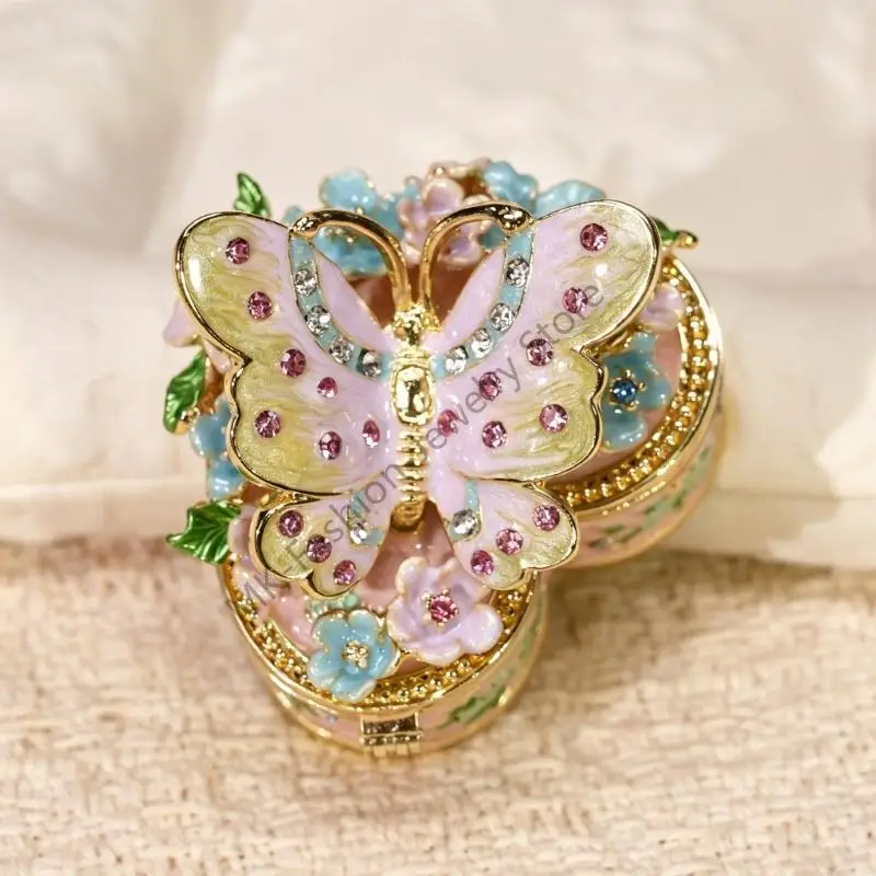 Q6PF Alloy Jewelry Case Multifunctional Jewelry Box with Butterfly Alloy Texture Suitable for Travel Home Displaying
Q6PF Alloy Jewelry Case Multifunctional Jewelry Box with Butterfly Alloy Texture Suitable for Travel Home Displaying