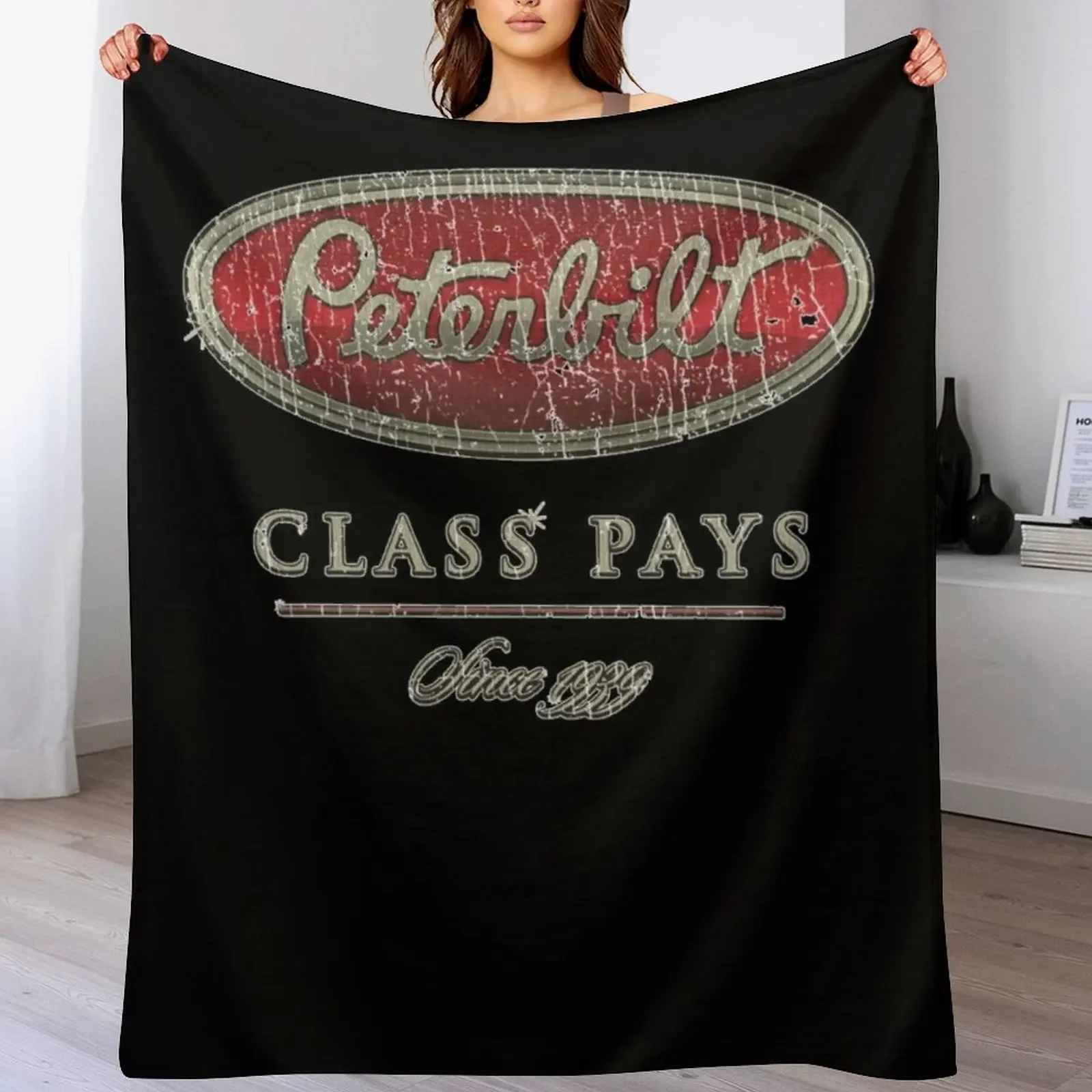 Peterbilt Class Pays 1939 Throw Blanket Travel Size Cozy Blanket for Plane Train
Peterbilt Class Pays 1939 Throw Blanket Travel Size Cozy Blanket for Plane Train