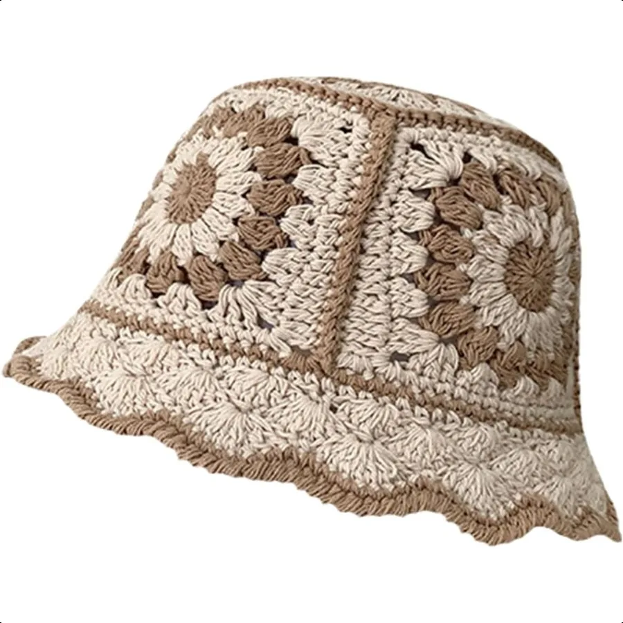 Crochet Bucket Hat for Women Knit Handmade Foldable Floppy Beach Hat Fashion Cute Comfy and Casual
Crochet Bucket Hat for Women Knit Handmade Foldable Floppy Beach Hat Fashion Cute Comfy and Casual