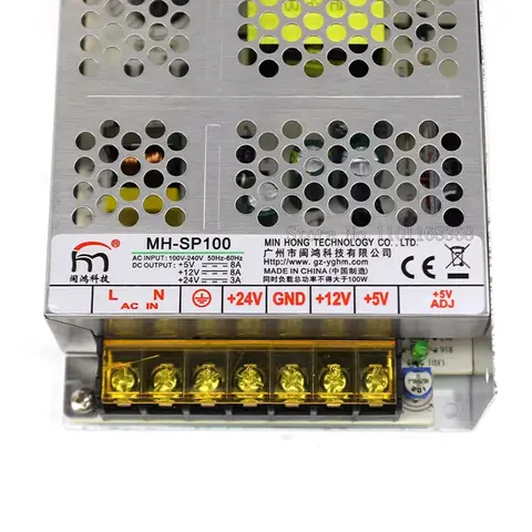 MH-SP100 Power Switch AC100V-240V DC Output 5V8A 12V 8A 24V3A Game Machine Accessories Power Supply for Arcade Game Cabinet