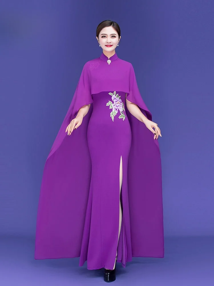 Ele Long Stage Performance Costume High End Wrinkle Free Fi Tail Suit for Middle Aged And ly Women
Ele Long Stage Performance Costume High End Wrinkle Free Fi Tail Suit for Middle Aged And ly Women