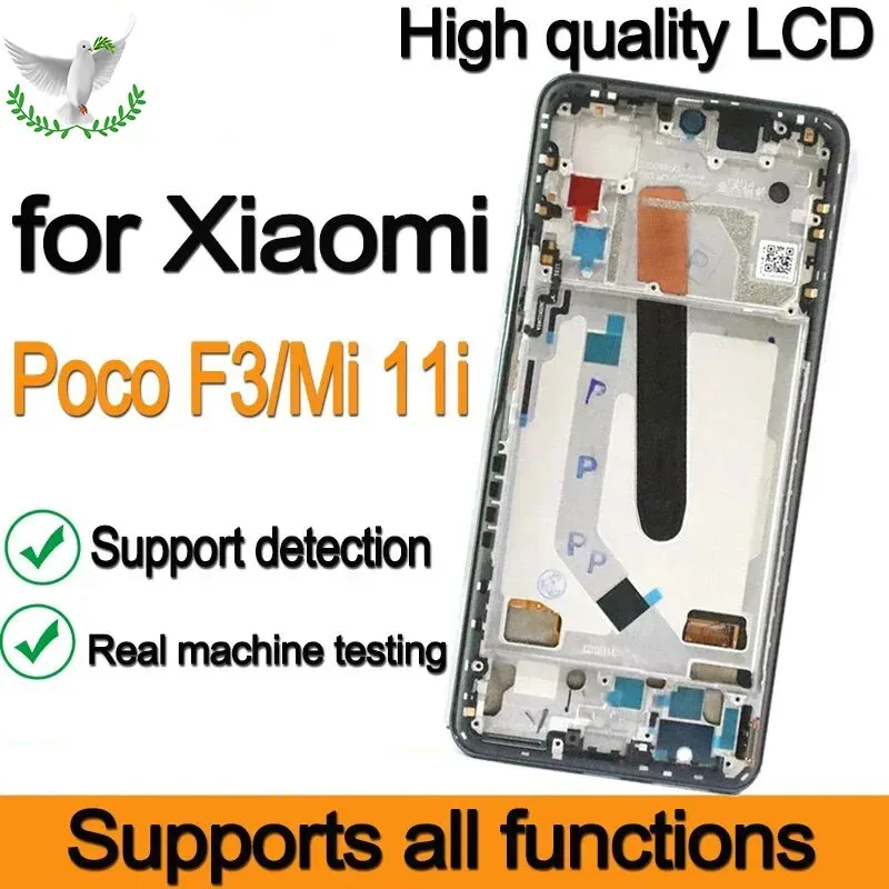 Оригинальный AMOLED 6,67 дюйма, 120 Гц, замена для Xiaomi POCO F3, сенсорный ЖК-дисплей для Mi 11i M2012K11G с/без рамки DD
Оригинальный AMOLED 6,67 дюйма, 120 Гц, замена для Xiaomi POCO F3, сенсорный ЖК-дисплей для Mi 11i M2012K11G с/без рамки DD