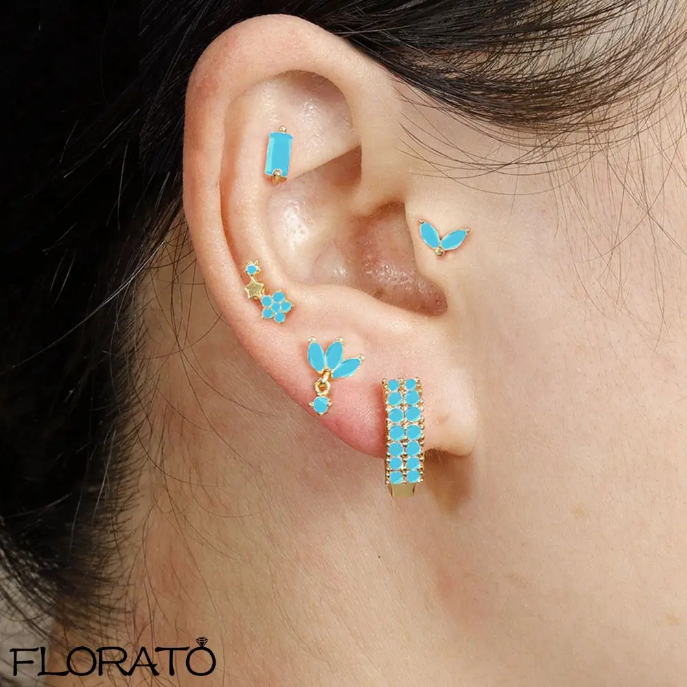 925 Sterling Silver Needle Trendy Cubic Zirconia Stud Earrings for Women Colorful Crystal Small Earrings Piercing Jewelry Gift
925 Sterling Silver Needle Trendy Cubic Zirconia Stud Earrings for Women Colorful Crystal Small Earrings Piercing Jewelry Gift