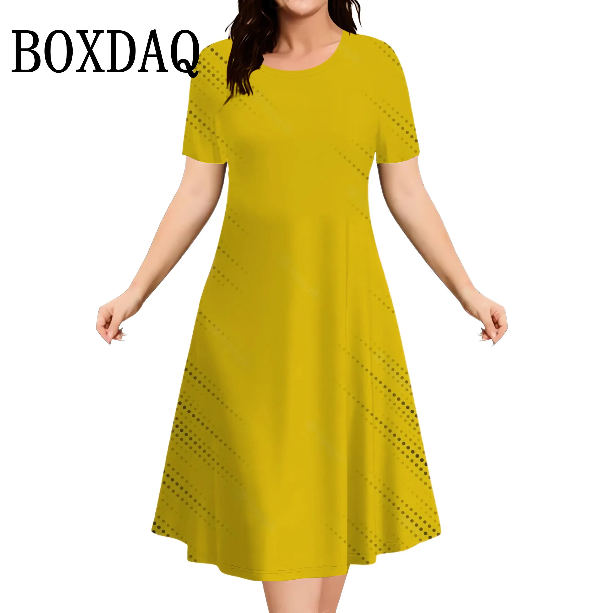 Summer Women's Polka Dot Printed Dresses Casual Fashion Plus Size Short Sleeve Dress Loose Big Sizes Women Party Mini Dress 2025
Summer Women's Polka Dot Printed Dresses Casual Fashion Plus Size Short Sleeve Dress Loose Big Sizes Women Party Mini Dress 2025