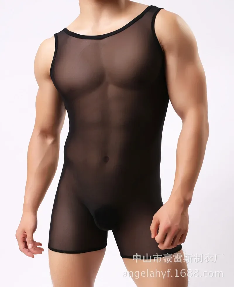 Men Undershirt Sexy Leotard Mesh Transparent Sheer Bodysuits Shorts Wrestling Singlet Jumpsuits Slip Homme Fishnet Gay Underwear
Men Undershirt Sexy Leotard Mesh Transparent Sheer Bodysuits Shorts Wrestling Singlet Jumpsuits Slip Homme Fishnet Gay Underwear