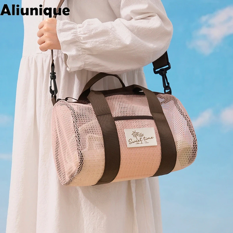 Breathable Mesh Tote Bag Large Capacity Beach Travel Bag for Swimming Fitness Quick Dry Beach Tote Multi-Purpose Mesh Bag 1PC
Breathable Mesh Tote Bag Large Capacity Beach Travel Bag for Swimming Fitness Quick Dry Beach Tote Multi-Purpose Mesh Bag 1PC