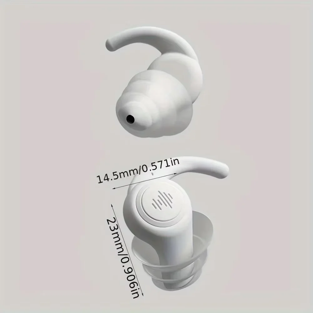HUAK 3 Layers Reusable Silicone Earplugs for Swimming, sleeping, learning, Concert, Motorcyclists & More,Mute for Extra Coverag
HUAK 3 Layers Reusable Silicone Earplugs for Swimming, sleeping, learning, Concert, Motorcyclists & More,Mute for Extra Coverag