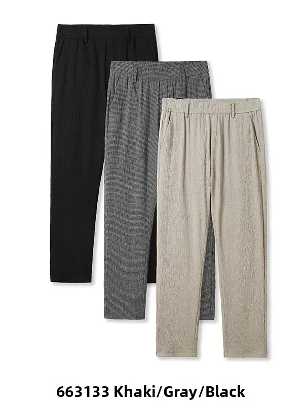 Men's Summer Qui Dry Straight Leg Lightweight Casual Pants Anti-Wrinkle Breathable Bubble Cloth Versatile Long Casual Trousers
Men's Summer Qui Dry Straight Leg Lightweight Casual Pants Anti-Wrinkle Breathable Bubble Cloth Versatile Long Casual Trousers