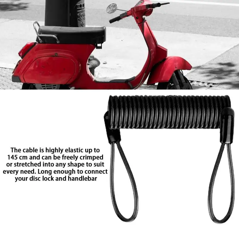 Lock Reminder Cable Disc Lock Cable For Antitheft Protection Security Steel Wire Spring Reminder Rope For Scooter Motorcycle
Lock Reminder Cable Disc Lock Cable For Antitheft Protection Security Steel Wire Spring Reminder Rope For Scooter Motorcycle