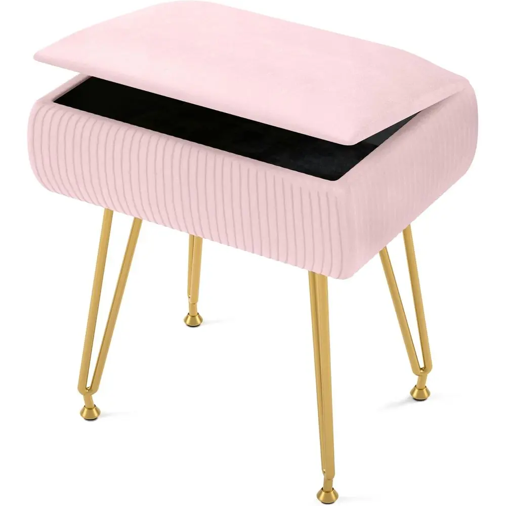 Vanity Stool Chair with Storage, Ottoman aux ur Sot Padded Makeup ootstools Seat with 4 Metal Legs Anti-Slip Adjustable eet ern
Vanity Stool Chair with Storage, Ottoman aux ur Sot Padded Makeup ootstools Seat with 4 Metal Legs Anti-Slip Adjustable eet ern
