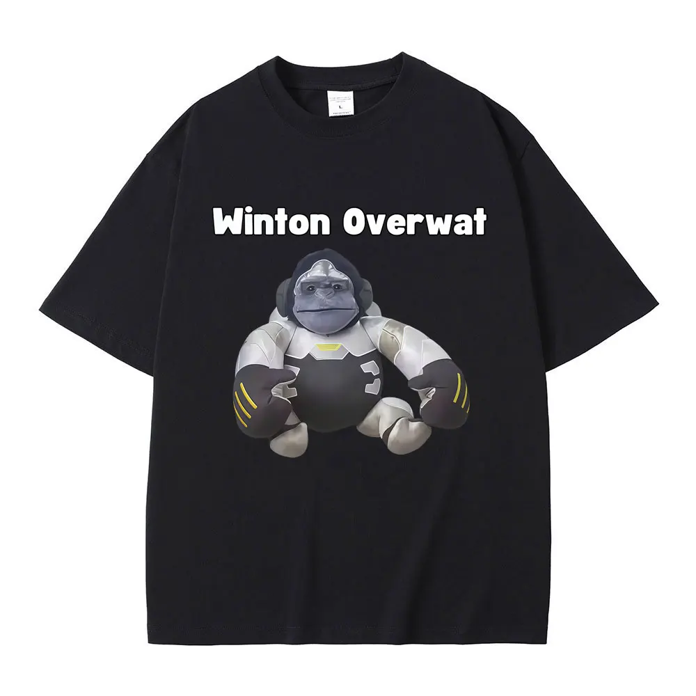Winton Overwat Monkey Funny Meme T-shirt Men Women Fashion Oversized Short Sleeve T Shirts Male Casual Vintage Cotton T-shirts
Winton Overwat Monkey Funny Meme T-shirt Men Women Fashion Oversized Short Sleeve T Shirts Male Casual Vintage Cotton T-shirts