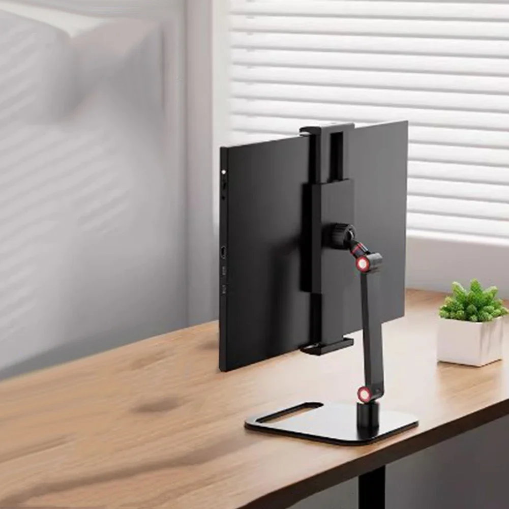 Adjustable Metal Desk Stand 16 Inch Portable Monitors Holder Display Base Mount Metal Desk Mobile Phone Holder Stand
Adjustable Metal Desk Stand 16 Inch Portable Monitors Holder Display Base Mount Metal Desk Mobile Phone Holder Stand