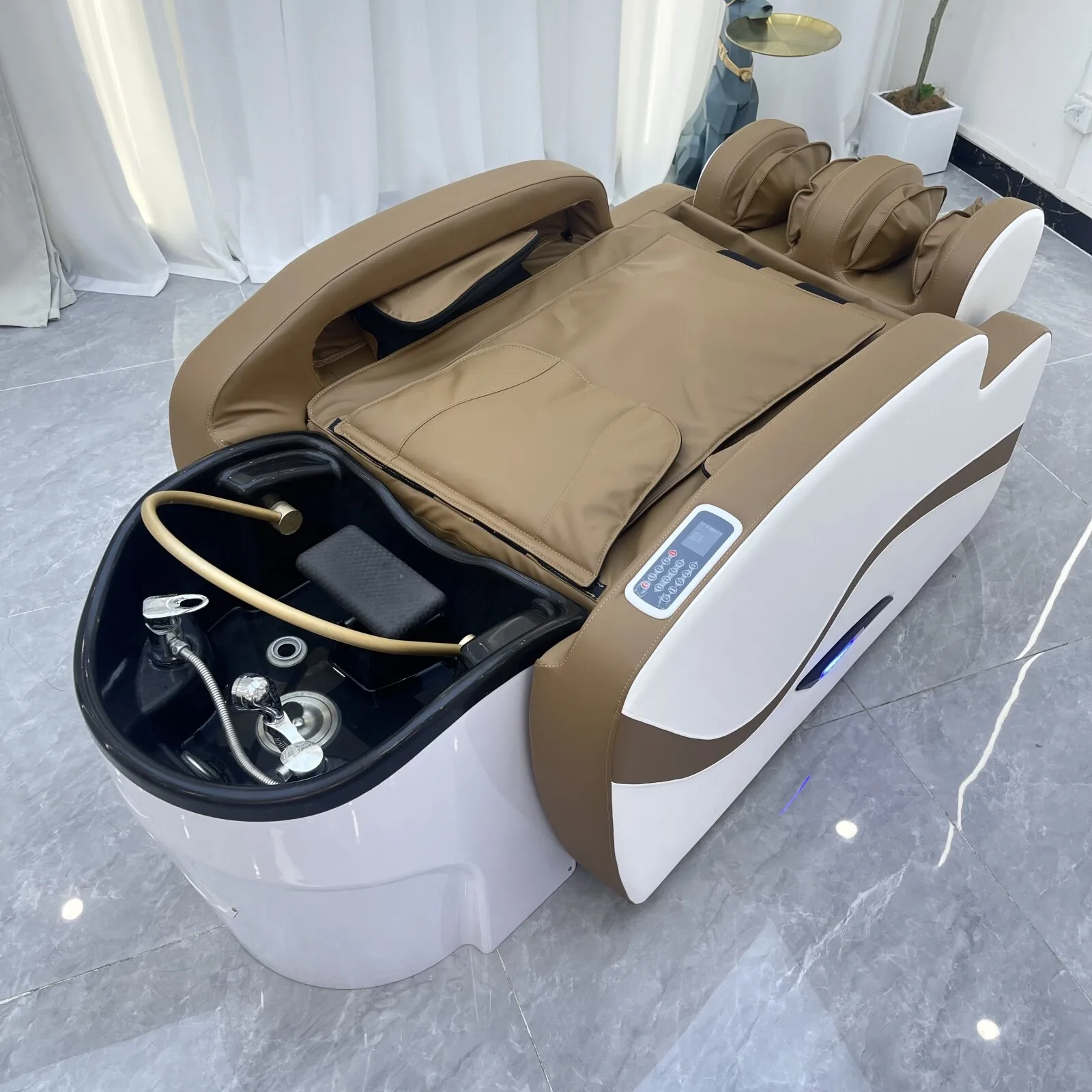 Back Electric Bibration Massage Hair Washing Bed, Head Spa Hair Salon Furniture, American Standard Plug, Shipping from the USA
Back Electric Bibration Massage Hair Washing Bed, Head Spa Hair Salon Furniture, American Standard Plug, Shipping from the USA