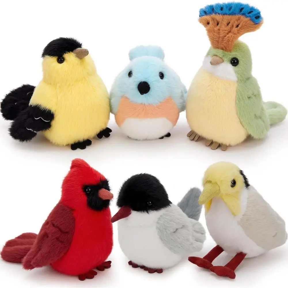 6 Pack 6-Inch Soft Plush Bird Toys, Ideal for Kids and Bird Enthusiasts, Perfect for Birthdays and Decor
6 Pack 6-Inch Soft Plush Bird Toys, Ideal for Kids and Bird Enthusiasts, Perfect for Birthdays and Decor