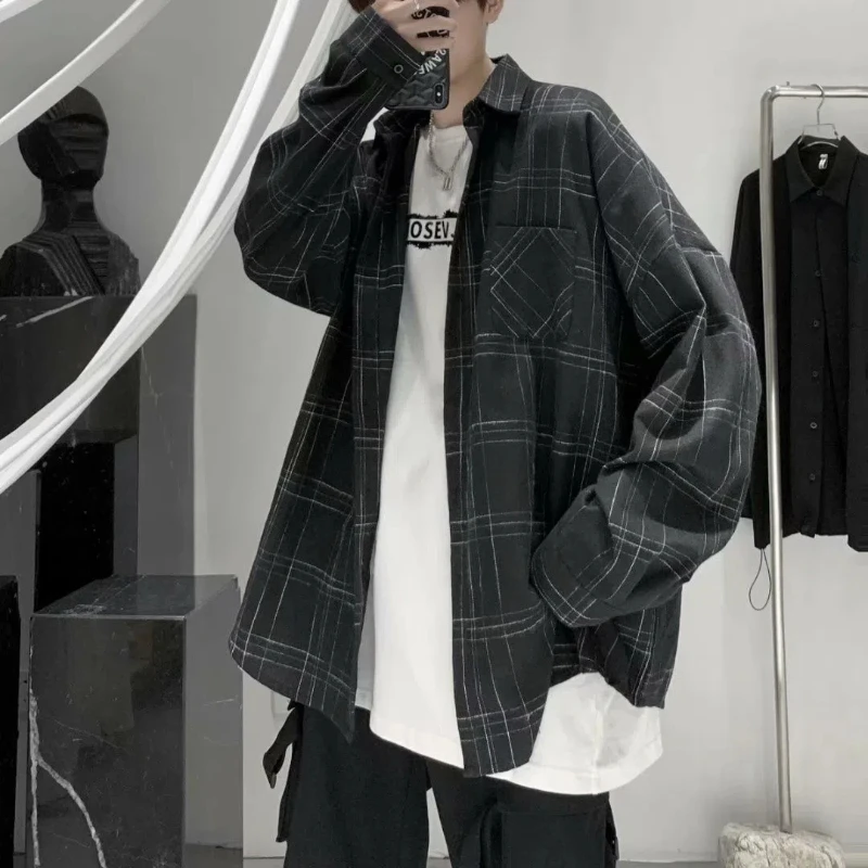 Retro Plaid Shirt Men's Loose Long-sleeved Trendy Handsome Thin Jacket Versatile Shirt
Retro Plaid Shirt Men's Loose Long-sleeved Trendy Handsome Thin Jacket Versatile Shirt